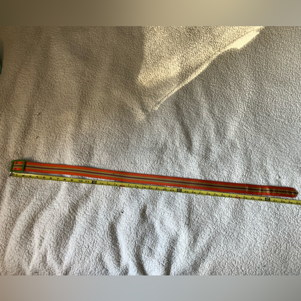 Apt. 9 Multi-Colored Striped Belt with Colorful Buckle Vintage - Picture 6 of 10